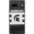 Michigan State University Black and White Stripes Pixel Skins
